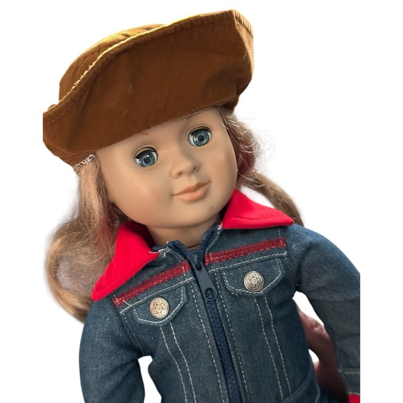 Our Generation Girl Savannah Denim Jumpsuit Horseback Rider Western Cowgirl Doll - Picture 1 of 9